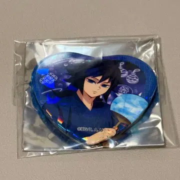 귀멸의 칼날 칠노장 in 남코 하트 캔뱃지 토미오카 기유 홀로 레어