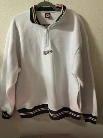 CONVERSE 하프 지퍼 트레이닝복 LL 화이트