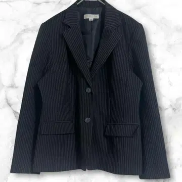 소리에니아 블랙 스트라이프 자켓 수트 15AR (LL) 오피스