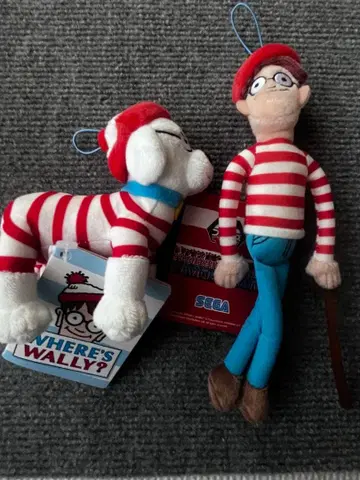 월리를 찾아라 봉제 인형 캐릭터 마스코트 키링 강아지