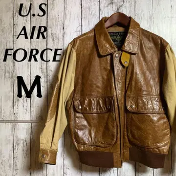 80s~90s 빈티지 가죽 자켓 US AIR FORCE 소가죽