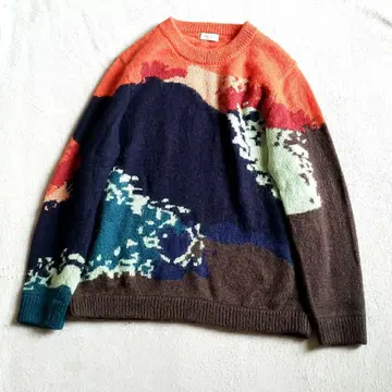 Paul Smith 모헤어 혼방 긴팔 니트 멀티 컬러