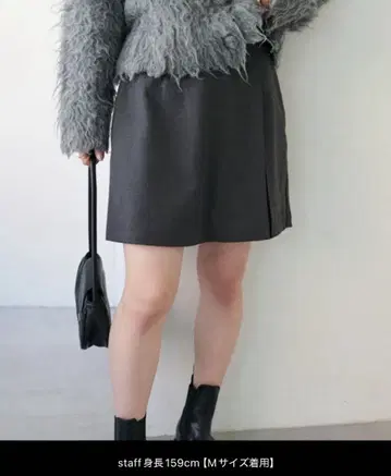 DISCOAT [WEB 한정판] 레이어드 치마바지 그레이 M 사이즈