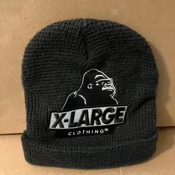 X-LARGE 고릴라 로고 블랙 니트 모자