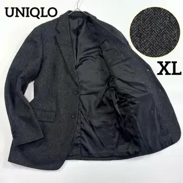 빅 사이즈 XL 유니클로 울 블렌드 자켓 테일러드 헤링본