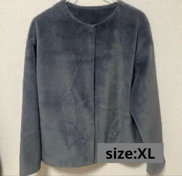 스무스 얀 플리스 노카라 자켓 UNIQLO