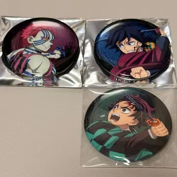 귀멸의 칼날 극장판 글리터 캔뱃지 카마도 탄지로 아카자 토미오카 기유