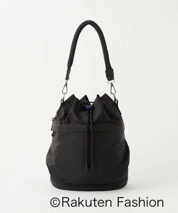 UNITED ARROWS 발수 포켓 드로스트 백 블랙