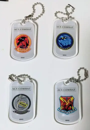 ZERO 4종 아크릴 키링 에이스 컴뱃 30주년