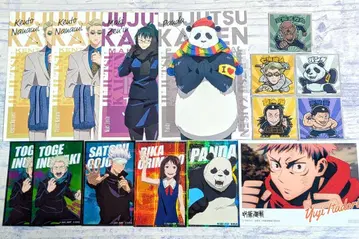 주술회전 세트 엽서 씰스티커 주술회전맨 초코 브로마이드