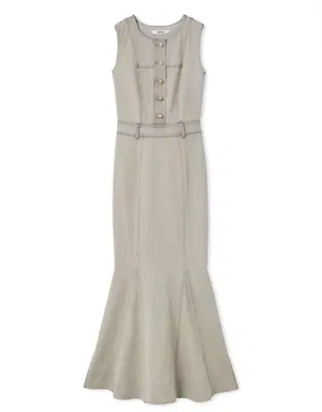 SNIDEL 데님 머메이드 원피스