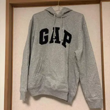 GAP 그레이 후드 부착 후드티