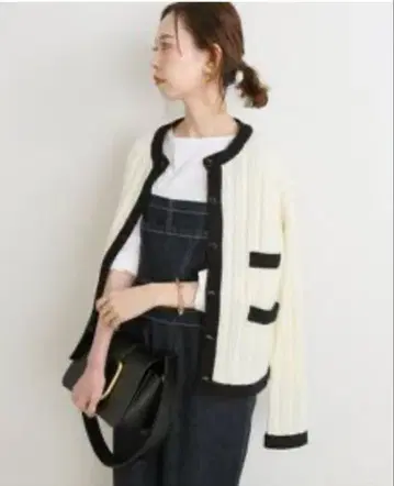 [ 2021AW ] IENA 이에나 배색 파이핑 니트 가디건