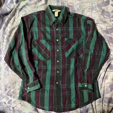 USA제 St.John's Bay 독특한 색상의 헤비 코튼 플란넬 셔츠