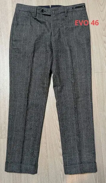 PT01 EVO FIT 그레이 울 플란넬 글렌체크 46