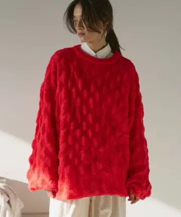 모헤어 터치 복슬복슬 니트 풀오버