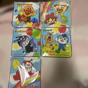 호빵맨 캐릭터 손수건 세트