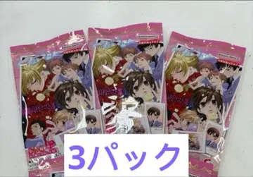 [미개봉 새상품] 벚꽃 고등학교 호스트부 캐릭터 포토 카드 3팩 세트