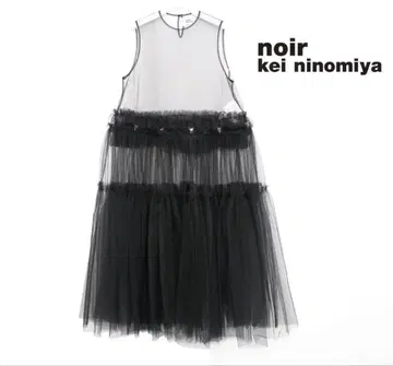 noirkeininomiya 블랙 튤 원피스