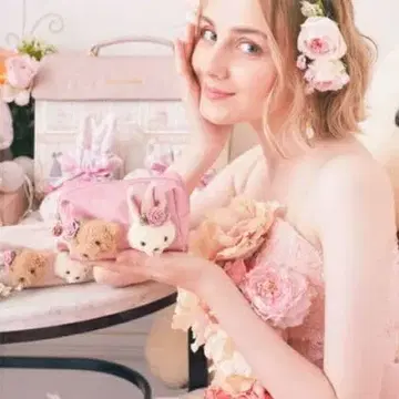 Maison de FLEUR 베어 토끼 파우치