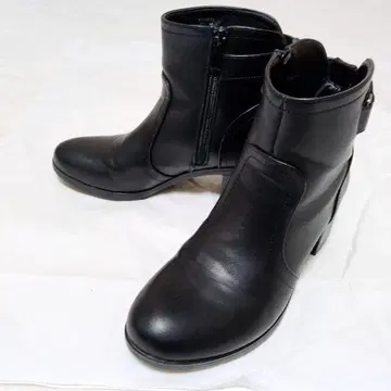 [ 새상품급 ] 키다리 아저씨 사이드 지퍼부츠 블랙 M 사이즈 숏부츠