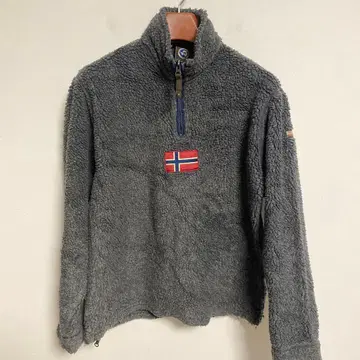 NAPAPIJRI 나파피리 노르웨이 국기 자수 플리스 자켓 M