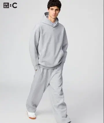 UNIQLO C 맨투맨 와이드 팬츠