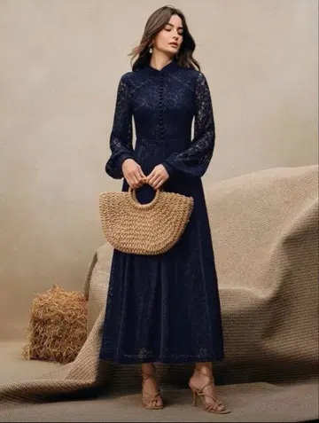 [ 미사용 ] 롱 원피스 경사 결혼식