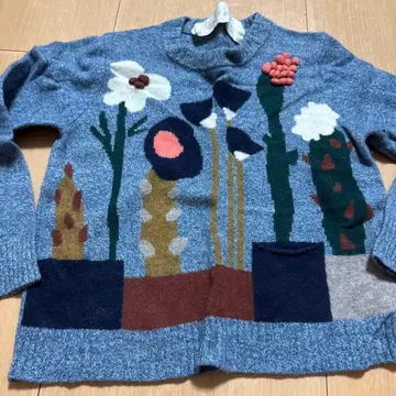 아틀리에 두 사봉 스웨터 파랑