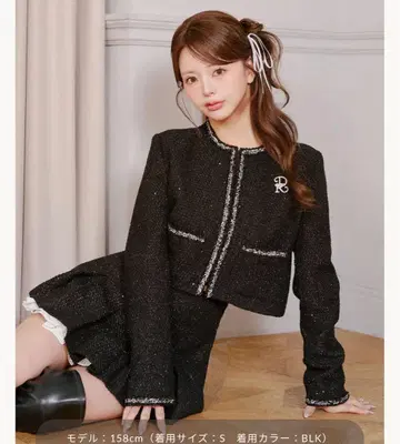 다리치 Darich 스팽글 트위드 미니 스커트