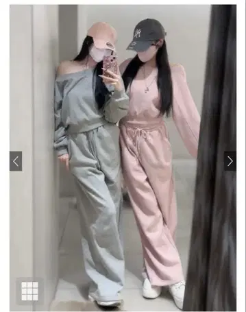 GRL 원숄더 맨투맨 x 와이드 팬츠 셋업 pm607a