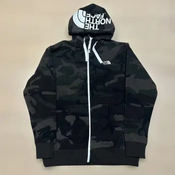 THE NORTH FACE 카모플라쥬 플리스 풀 집업 후드티 S