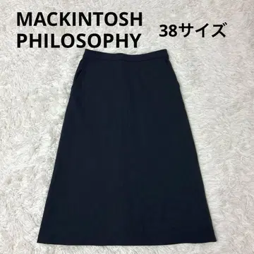 매킨토시 철학 스트레치 스커트 네이비