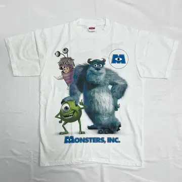 몬스터 주식회사 디즈니 티셔츠 화이트 L