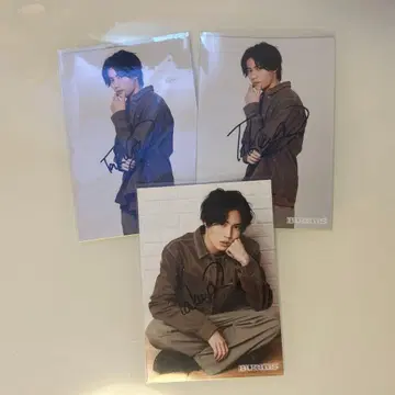 BUDDiiS TAKUYA 브로마이드 001 사인 3장 세트