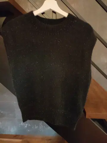 Arpege story 블랙 니트 베스트