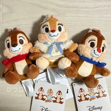 칩&데일&클라리스 마스코트 Fluffy Cuties 디즈니