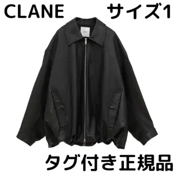 선착순 CLANE 페이크 레더 벌룬 재킷
