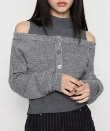 LAGUA GEM 2PIECE 오프 숄더 니트