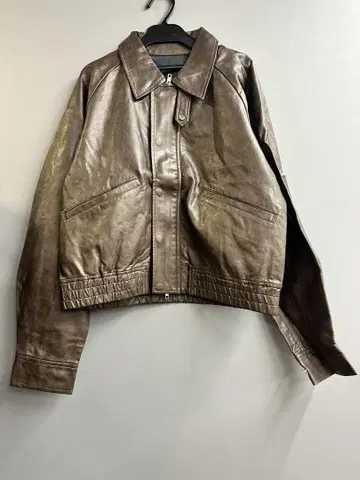 Kastane 카스타네 인조 가죽 숏 블루종 여성용