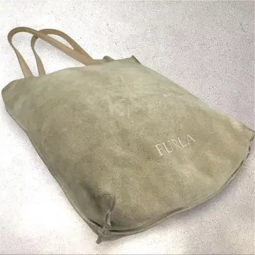 FURLA 훌라 스웨이드 A4 토트백 베이지 에코백