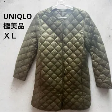 컨디션 최상 레어 XL 유니클로 울트라 라이트 다운 롱 카키 경량