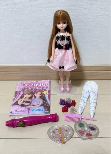 리카짱 인형 핑크 드레스와 액세서리