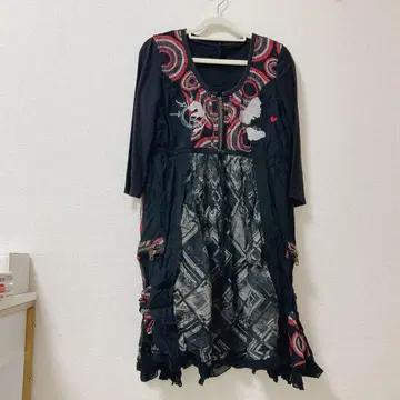 Desigual 나비 디자인 원피스 드레스 7부 기장