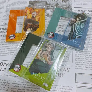 귀멸의 칼날 아크릴 스탠드 코스터 사네미, 이쿠로, 젠이츠