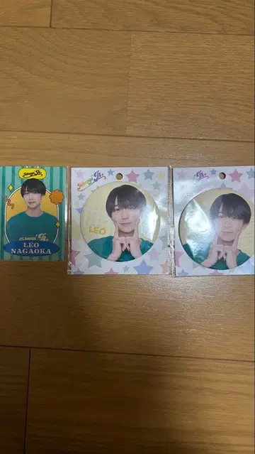 나가오카 레오 캔뱃지 2개 트레카세트