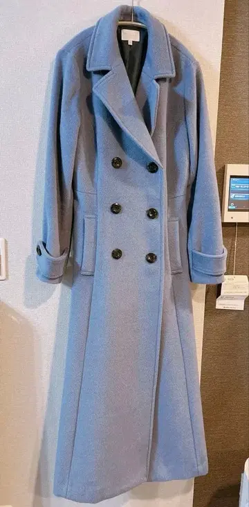 리엔다 신데렐라 라인 코트 블루 사이즈 S