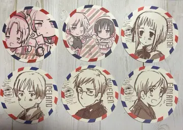 헤타리아 코스터 6장 세트