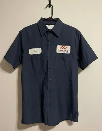 SHELBYS NO.20 네이비 반팔 워크 셔츠 M