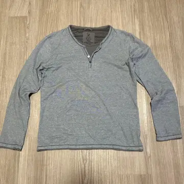 이카 그레이 긴팔 티셔츠 L 레이어드 스타일 y2k 그런지